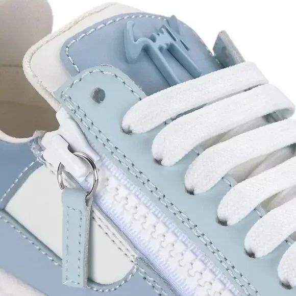 Giuseppe Zanotti Colorblock Leather Double-Zip Sneakers, NWT, Size EU 43